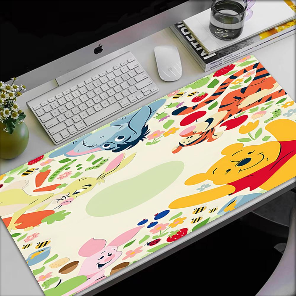 Winnie Theme Mouse Pad, Non Slip Rubber Base, Multifunctional Office & Home Decor, Perfect for Workspace Personalization.