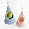 1PC Winter Warm Hangable Triangular Windproof Fleece-Lined Thickened Hanging Bed for Small Animals Pet Parrot Hamster Hide House
