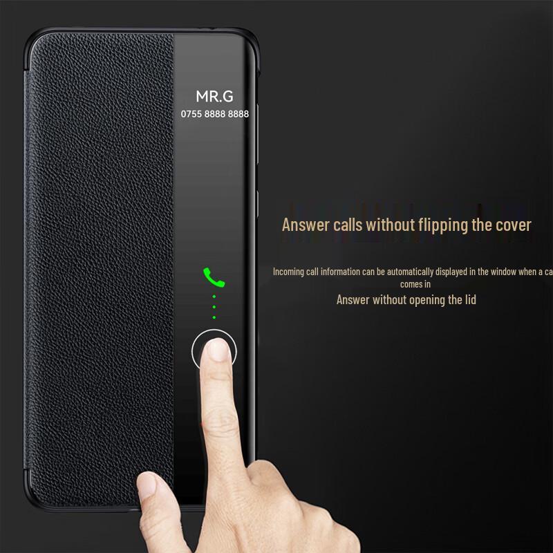 Huawei Mate 80 Pro Smart Window PU Leather Flip Case