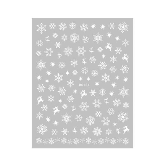 Wykwintne naszywki na paznokcie Wzory świąteczne Różne style Zrób to sam