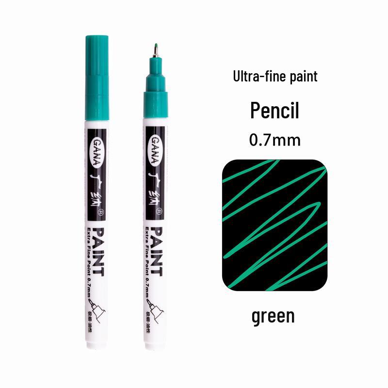 Guan Na Waterproof 0.7mm Fine Line Paint Pen for Car, Metal, Wood DIY Highlights