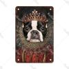 Metal Sign Gentleman Dog Wall Decor, Vintage Tin Plate for Living Room 20x30 cm