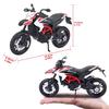 Maisto 1/12 Scale Ducati Hypermotard White / Diecast Model Car, Motorcycle, Finished Model 13015