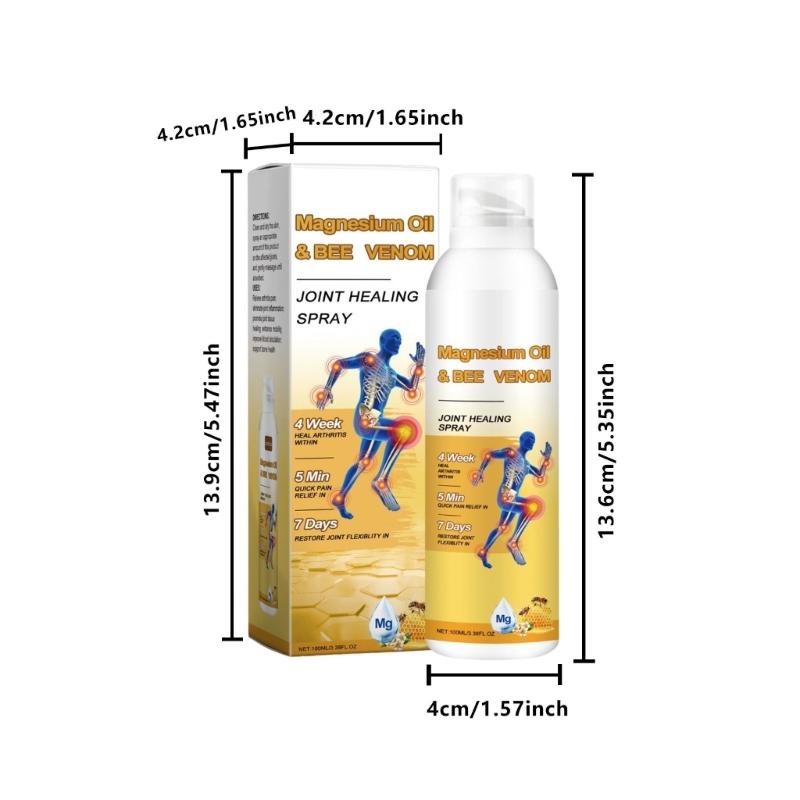 Magnesium Oil & Bees Venoms Joint Healing Sprays Joint Treatments Fast Absorption Bees Venoms Joint Soothing Sprays