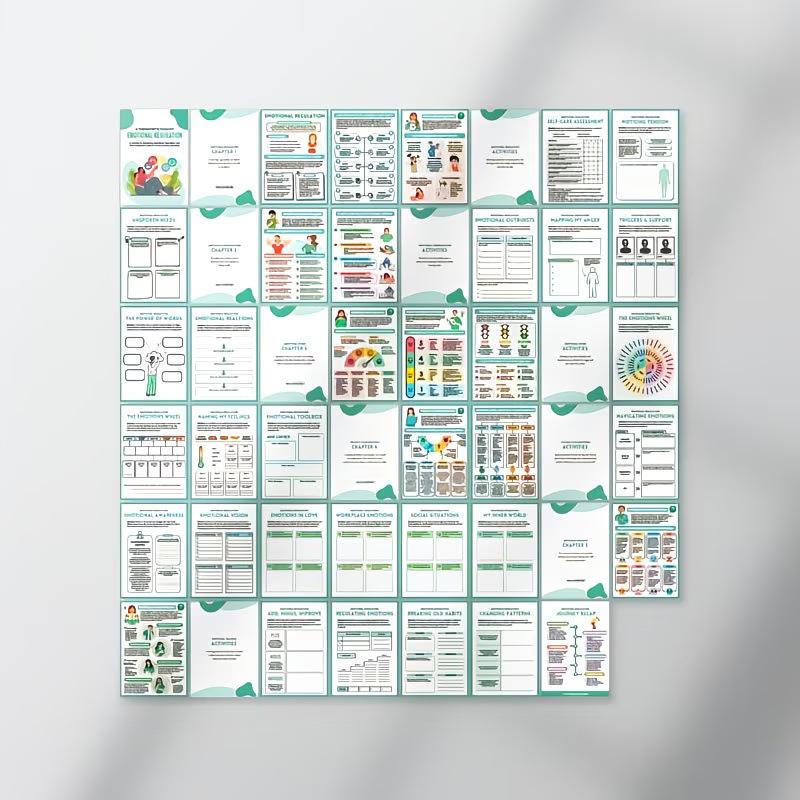 Emotion Regulation Workbook: A5 Spiral-Bound Psychotherapy Manual & Exercise Book for Emotion Management
