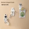 Flexible Animal-Shaped Adhesive Hooks - Cartoon Design, Traceless, and Multi-Functional for Kitchen Storage