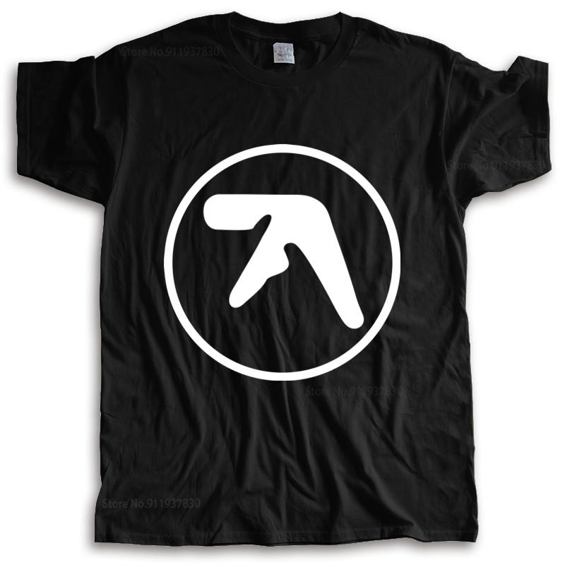 T-shirt Men Crew Neck Tees APHEX TWIN Logo T-SHIRT Electronic MUSIC Techno HARDCORE Windowlicker Tops Fashion Unisex Tees