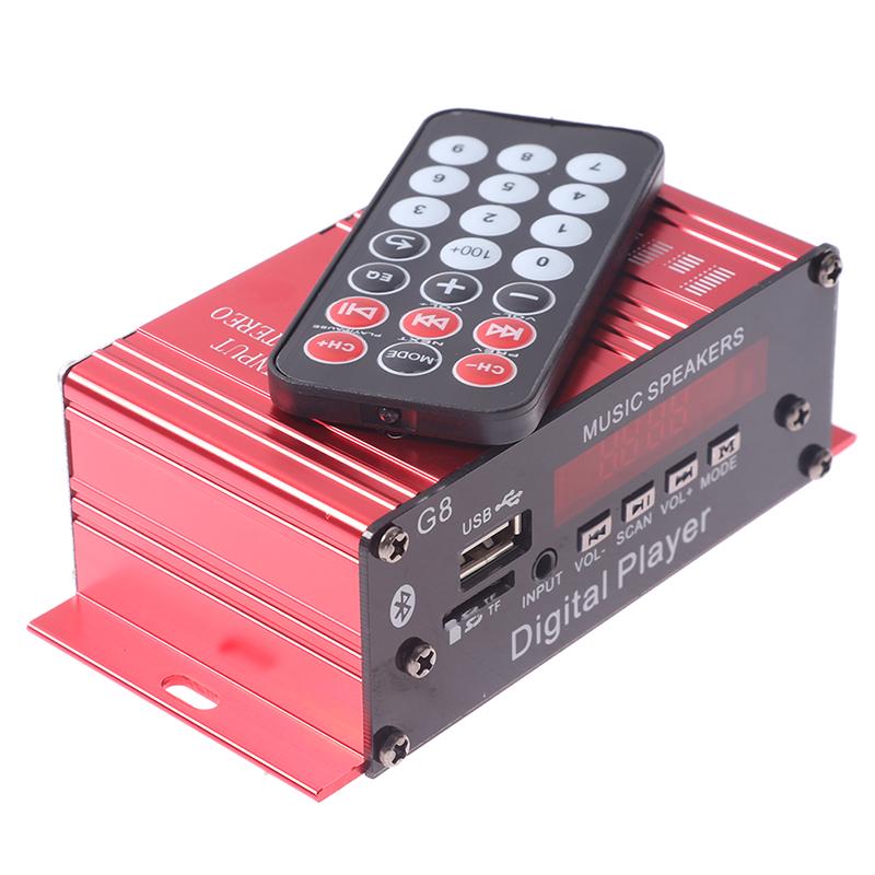 G8 Auto 12V 200W 2 Kanal Digital Power Verstärker Stereo Bluetooth Aux Fm Mp3