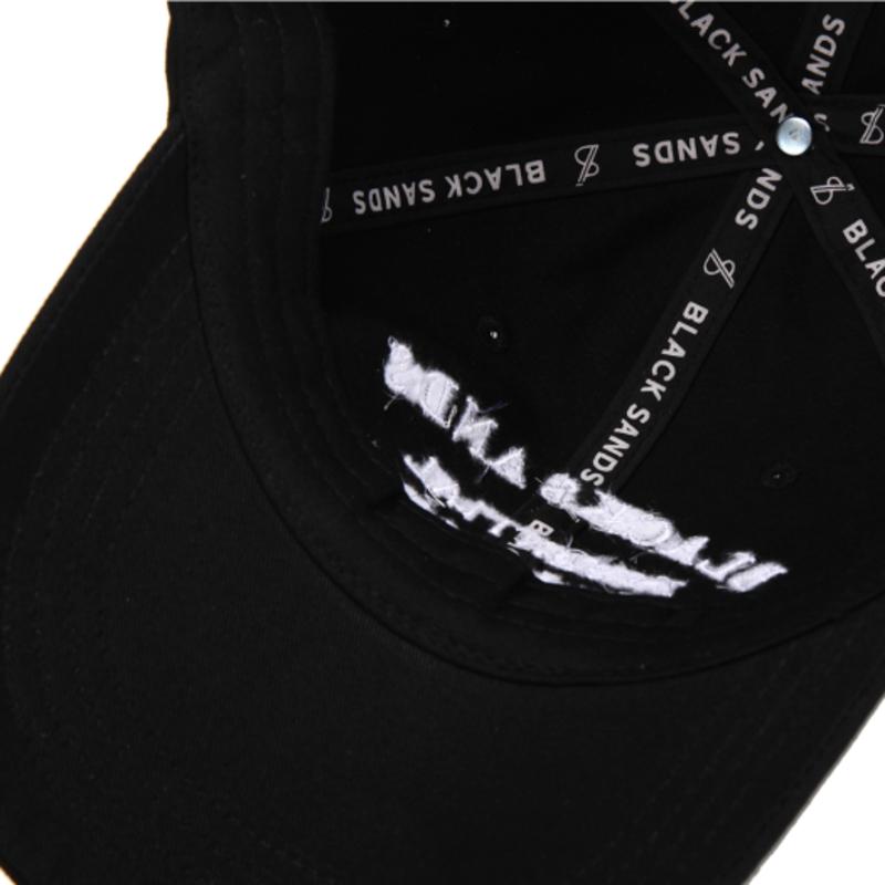 BLACK SANDS Chillax Essential Embroidered Ball Cap_Black