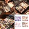 Vintage Scrapbook Kits Tape Sticker Background Paper Journaling Supplies