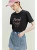 ZX Tee FSLE Simple Style Loose Short-sleeved T-shirt for Women Summer New Round Neck Cool Letter Embroidered All-match Top Female