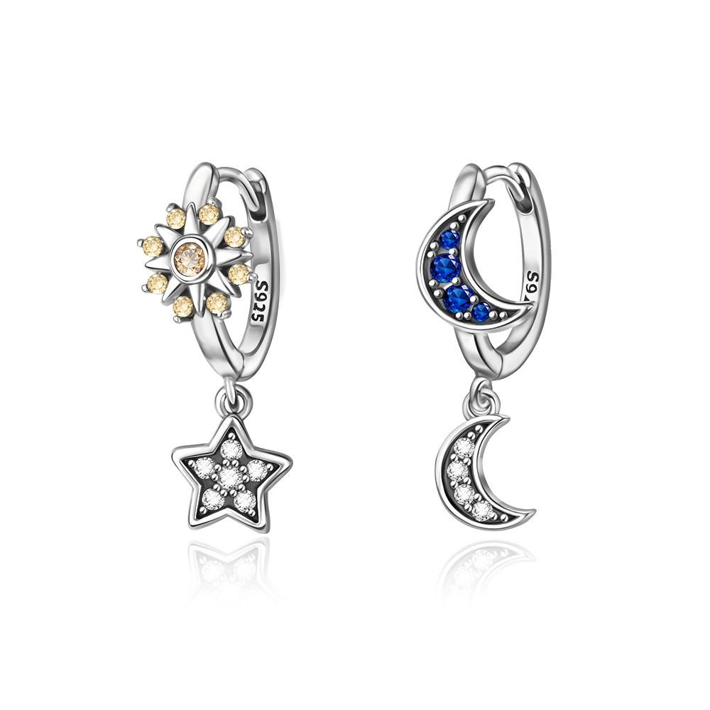 Original Copper Star & Moon Charms Earrings Ring Beads Pendant Fit Bracelet Necklace Diy Fine Jewelry Gift