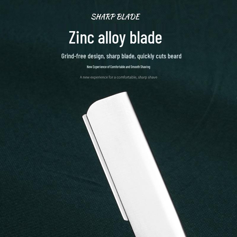 Vintage Razor Shaving Knife: Facial & Head Shaver, Hair Clipper, Beard Scraper with Replaceable Blade
