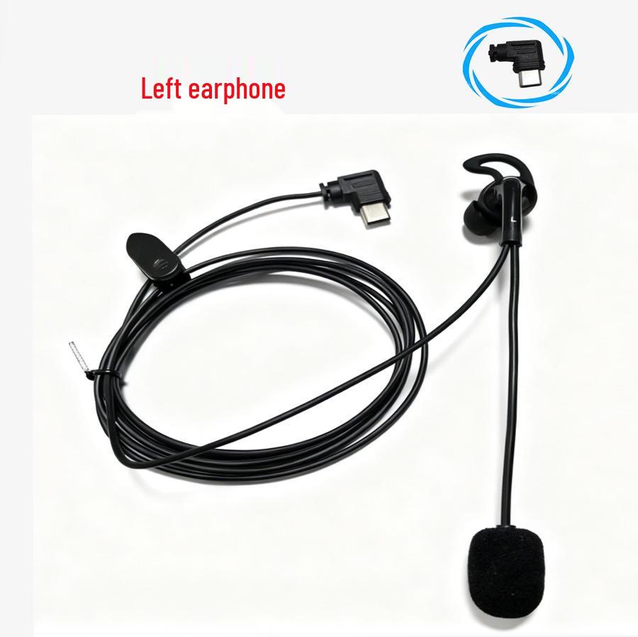 

V6 Pro+ Bluetooth Referee Headset with Type-C, In-Ear Design for Right Ear