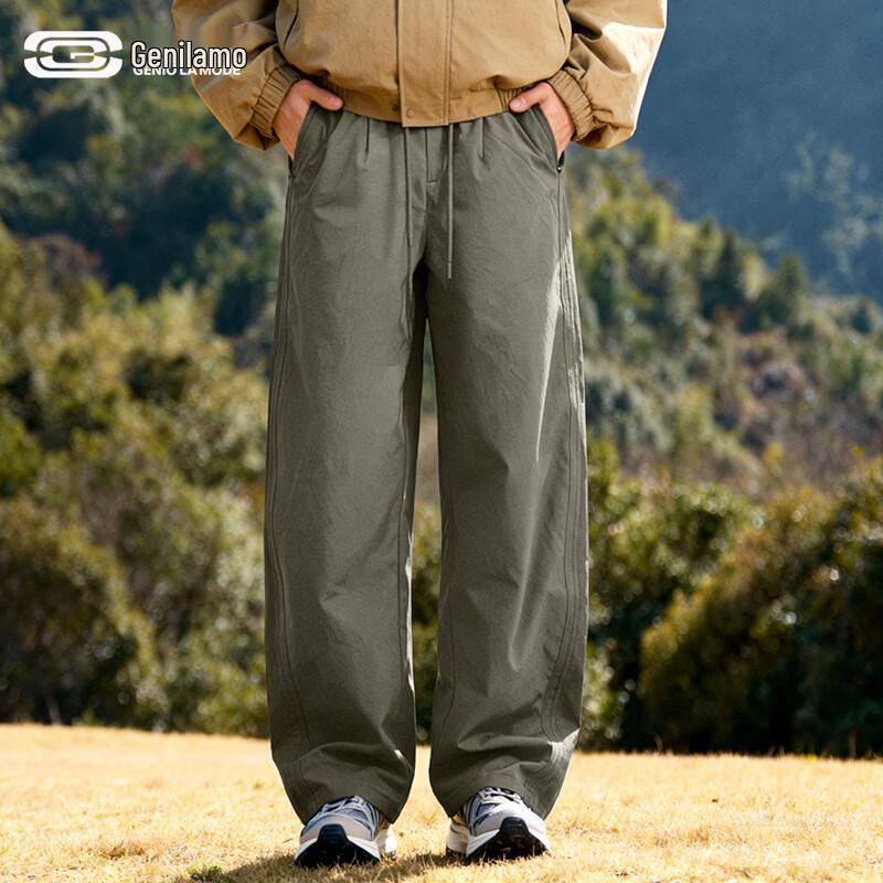 

GENIOLAMODE Men s Casual Straight-Leg Pants 2XL