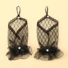 Evening Dinner Lacy Gloves Proms Gloves Lace Fingerless Gloves for Opera Women Lady Theme Proms Costume