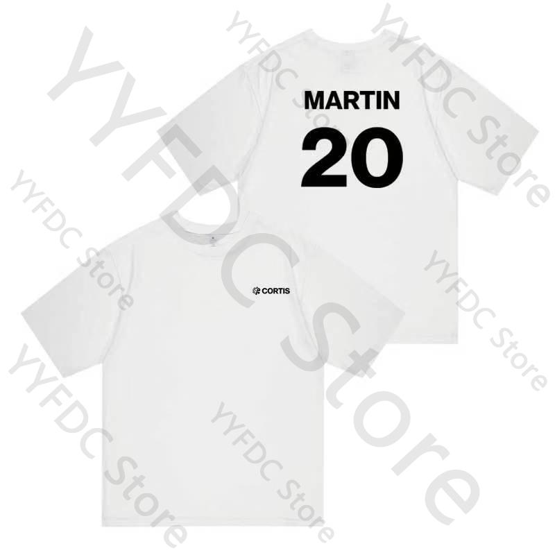 CORTIS T-Shirt MARTIN JAMES JUHOON SEONGHYEON KEONHO Buchstabendruck Kurzarm-T-Shirt Tops Album COLOR OUTSIDE THE LINES T-Shirt