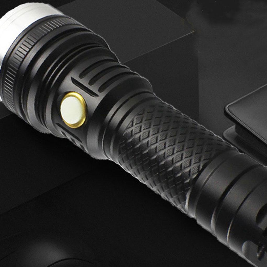 Flashlight Powerful Super Rechargeable Camping Mountaineering Outdoors Torch Portable Brightness Adjustable Supply