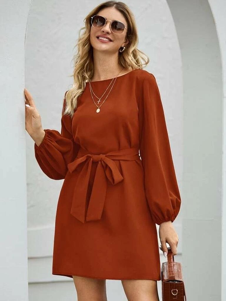 New Style Long Sleeve Slim Fit Bodycon Dress for Women Bodycon Dress,long Sleeve Dress,high Waist