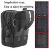LefRight Multifunctional Pen Holder Molle Waist Holster Bag Pouch Tool Waist Bag with D-Ring Lock Hook Buckle Carabiner Key Clip