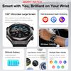 New Bluetooth Call Smart Watch Men Heart Rate Health Monitoring Altitude Air Pressure Detection LED Flashlight Smartwatch