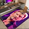 1pc French rock legend Johnny Hallyday Carpet Rug for Living Room Bedroom Home Sofa Decoration,Kids play Non-slip Floor Mat