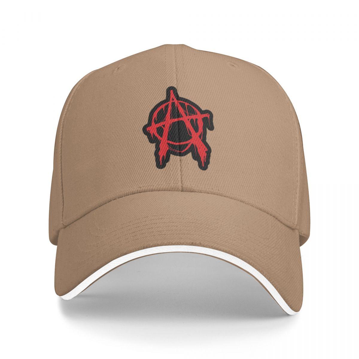

Unisex Baseball Hats Anarchy Print Outdoor Streetwear Summer Sports Baseball Caps Hip Hop Cap Casquette Hats One Size