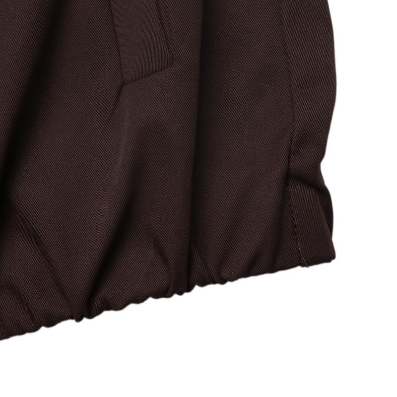 Women's New American Street Style Solid Color Short Profile Bomber Jacket