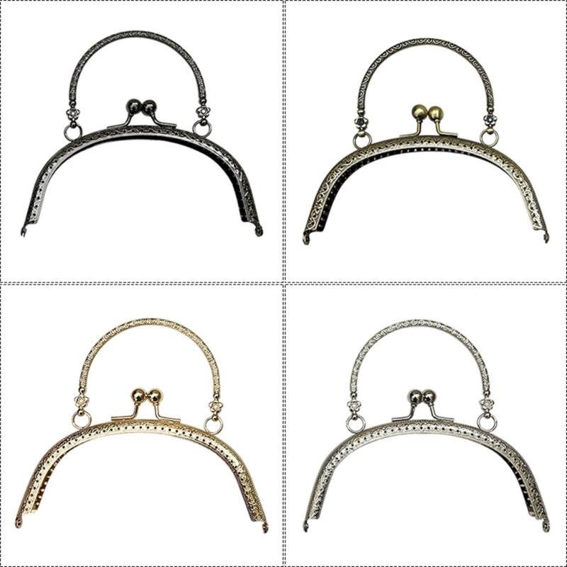 Purse Frame DIY Craft Semicircle Kiss Clasp Lock Coin Bag Semicircular Arched Shape Clutch Frame Purse Bag Purse Making