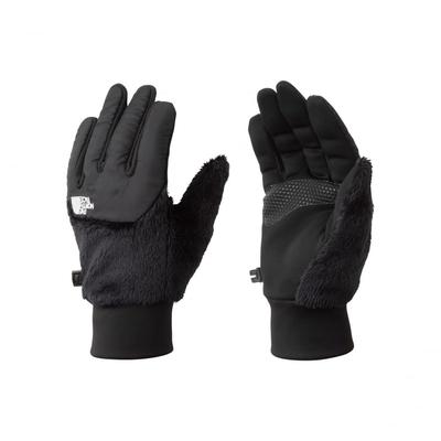 North Denali Unisex Cold Touch Panel M [The Face] E-tip Gloves, Fleece, Protection, Smartphone, Compatible, Black,
