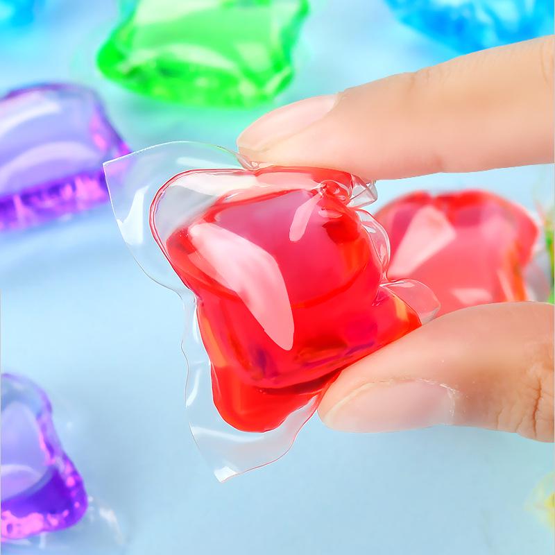 Lijia Housekeeper Concentrated Laundry Gel Beads - 80 Pack, Mixed Color Perfume, Stain Removal & Long-Lasting Fragrance.