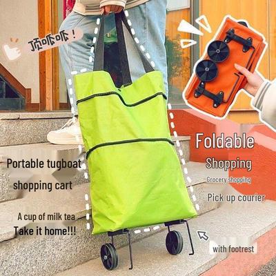 Faltbarer Leichter Einkaufsroller und Take-Out-Tragetasche