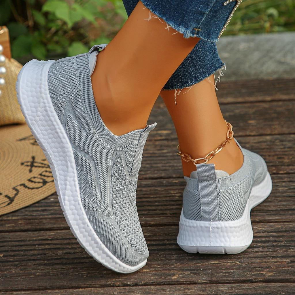 2025 Damen neue Frühling und Sommer Mesh atmungsaktive Sneaker bedecken Füße und Pedal Lazy Walking Schuhe Mutterschuhe