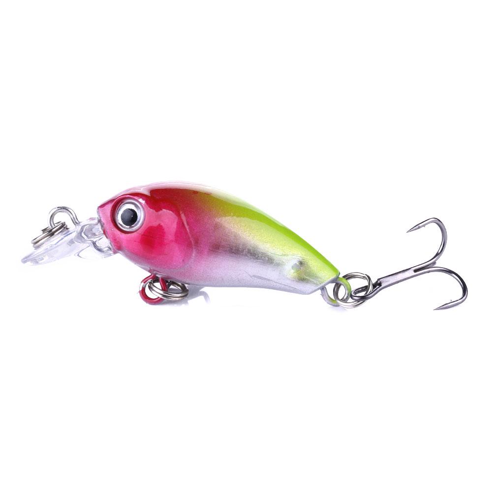 1 sztuk Mini Laser Crankbait Fish Hook Pstrąg Bass Pike Fishing Lure Wobbler Akcesoria