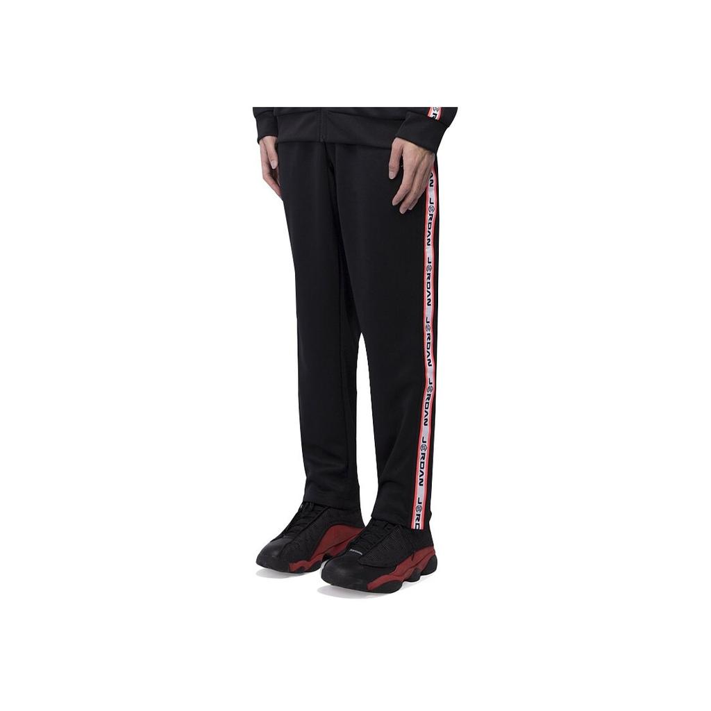 Air Jordan X Clot Tricot Track Pants Men Bottoms Black Red AR8404-010