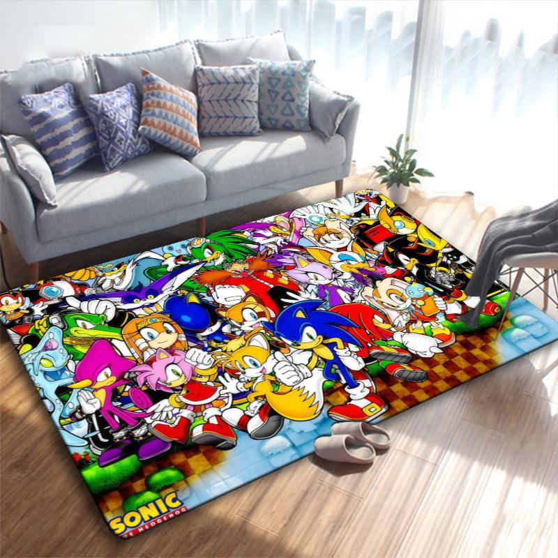 Hedgehog Cartoon Carpet Rug for Living Room Bedroom Home Sofa Decoration,Kids play Non-slip Floor Mat