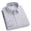 2027 New Men's Plaid Shirts Long Sleeve Cotton Checked Shirt Formal Fashion Thin Soft Classic Basic Casual Male Clothing 6XL 5XL