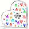 Psychotherapy Affirmations Heart - Positive Mental Health Decor for Counseling Spaces