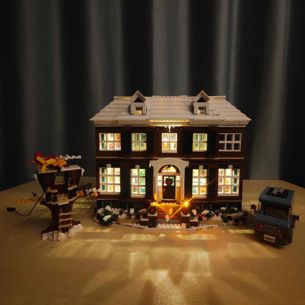 Led Light Kit for LEGO Home Alone Kevin 21330 House With Lamp Ideas Not Include Building Block(Only Led Light Kit)