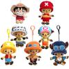 Authentischer One Piece Plüschanhänger, Niedlicher und weicher Cartoon-Charakter-Schlüsselanhänger