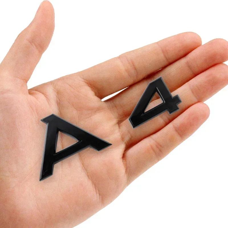 1Pcs ABS Car Decorations Accessories Sticker Decals Auto Trunk Emblem Badge For Audi Sline A3 A4 A5 A6 A7 A8 Q1 Q2 Q3 Q5 Q7 Q8