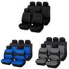 Autositzbezug Set Polyester Universal Ganzjahres mit Kreuzschraffur-Struktur für Familienfahrzeuge