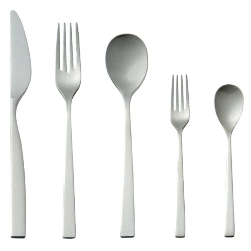 Nagao Tsubame Shinko Kogyo SUNAO Dinner Cutlery Set, 10 Pieces, 18-8 Stainless Steel, Made In Japan