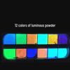 12-Color Fluorescent Nail Art Powder: Luminous, Heat-Generating Phosphorescent Dyes