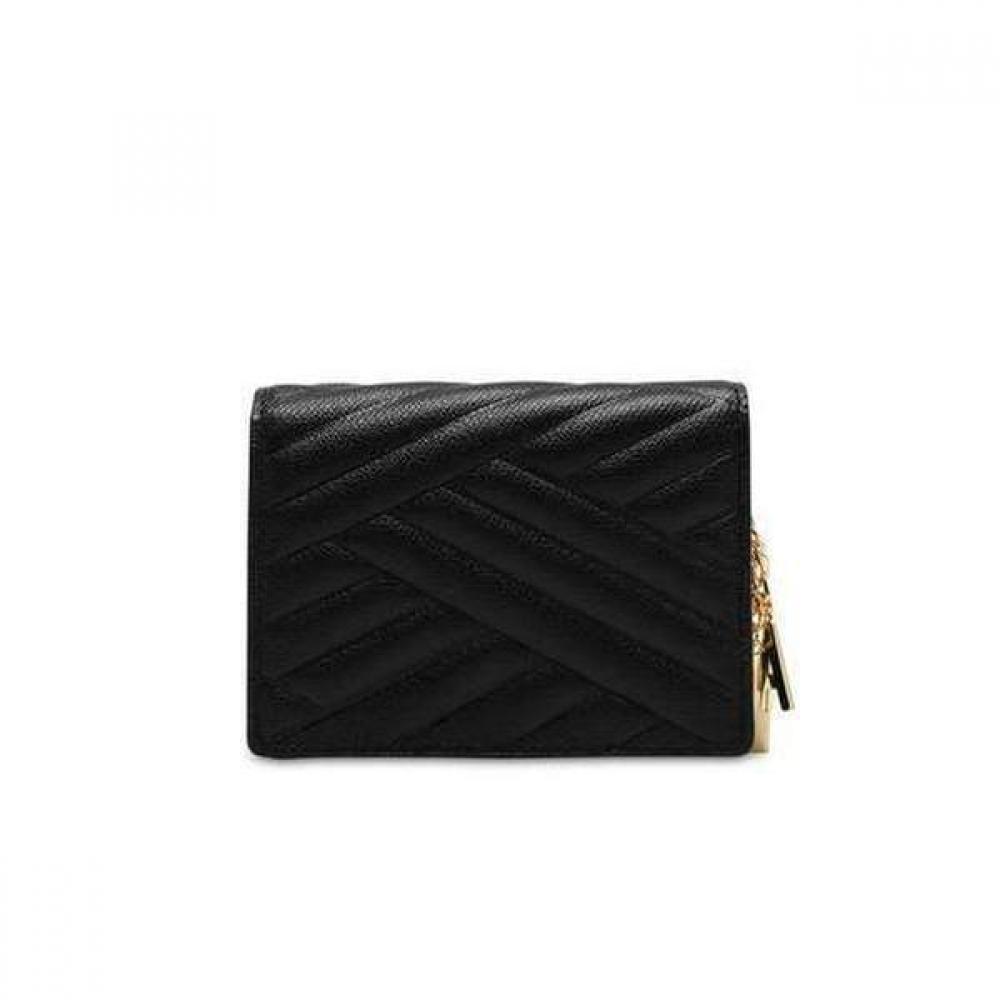 Daks Black Carlisle Embossed Leather Golddd Card Wallet Dcwa3e218