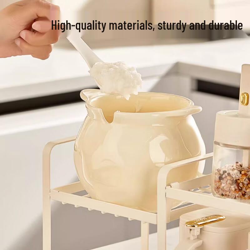 Yunshuang Light Luxury Kitchen Seasoning Jar & Storage Rack Set