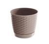 Ratolla Round Flower Pot - Mocca - Pp-Drlo145M