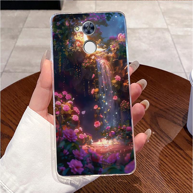 For Huawei Honor 6A / Holly 4 DLI-L42 L22 Phone Case Clear Luxury Cute Love Rabbit Funny Pattern TPU Soft Silicone Cover Casing