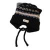 Fair Island wind hat sweet and cute cat ears knitted ear hat women's winter thickened and velvet warm Lei Feng hat