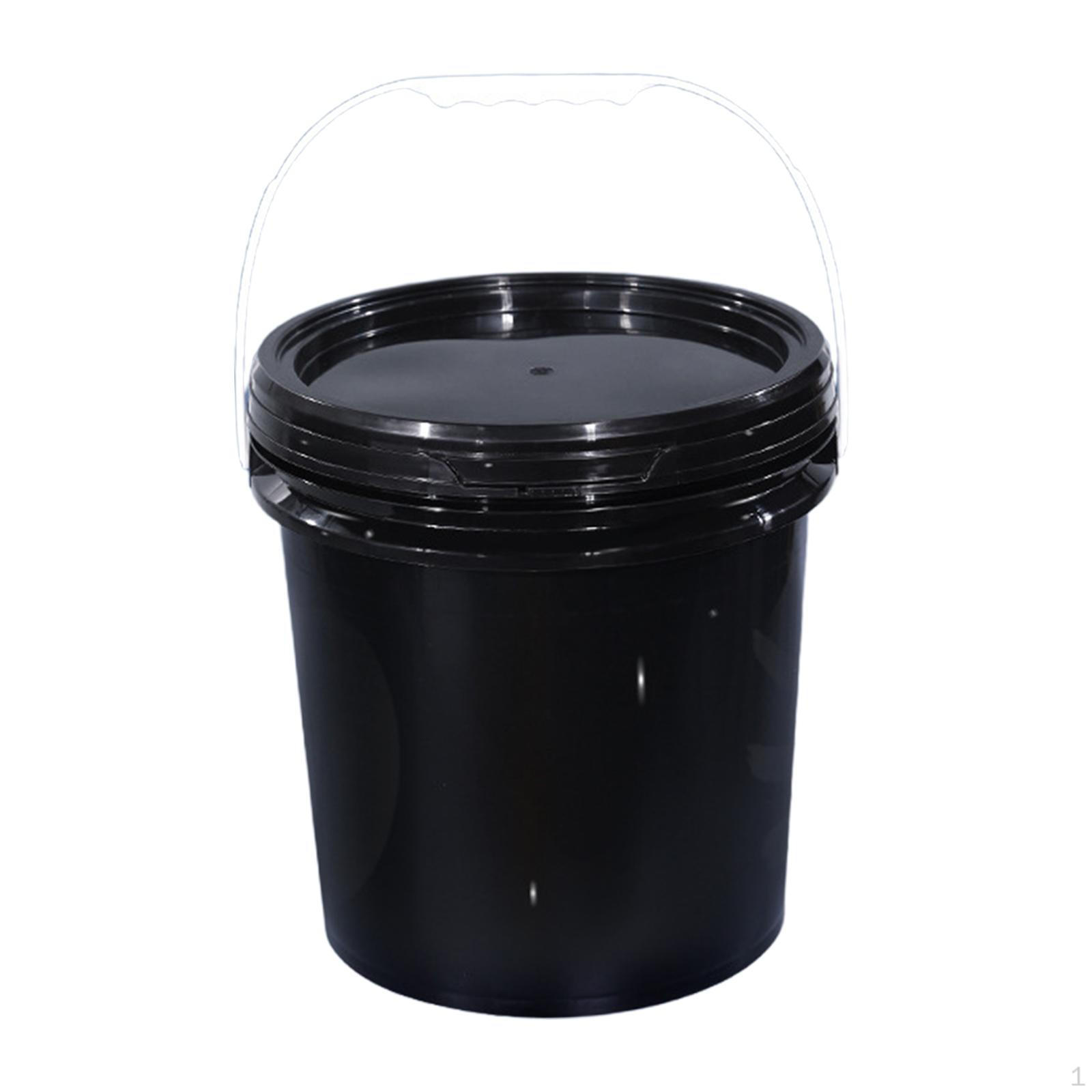 

Ведро Универсальное Ведро Сверхпрочный Контейнер для хранения продуктов с ручкой и крышкой для краски воды дома 10L